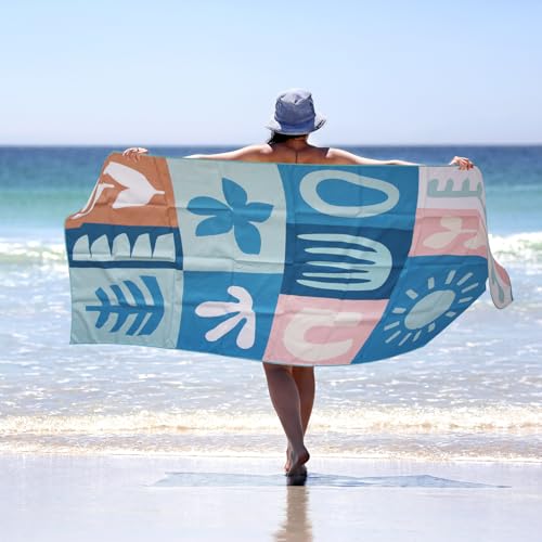 2 Pack Microfiber Beach Towel
