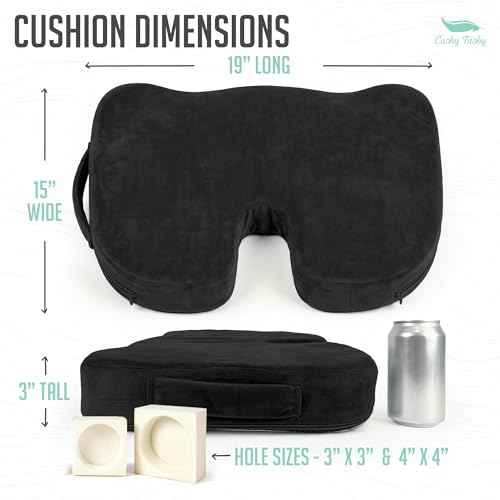 Premium Seat Cushion with Moveable Holes