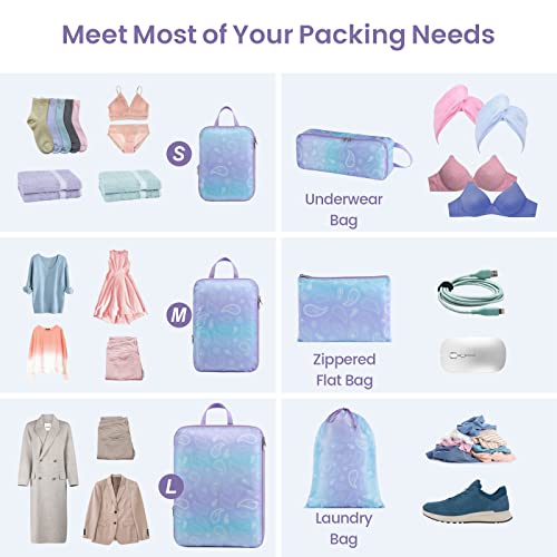 Compression Packing Cubes for Travel (7 Count)