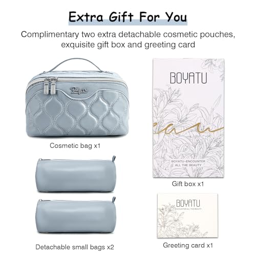 Travel Makeup Bag Cosmetic Bags for Women (3 Count)
