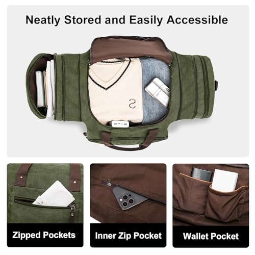 Large Canvas Duffle Bag for Travel