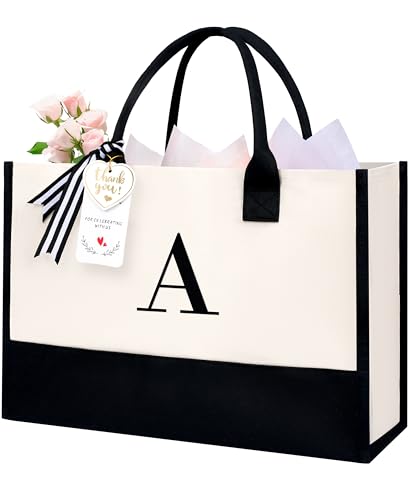 Initial Tote Bag