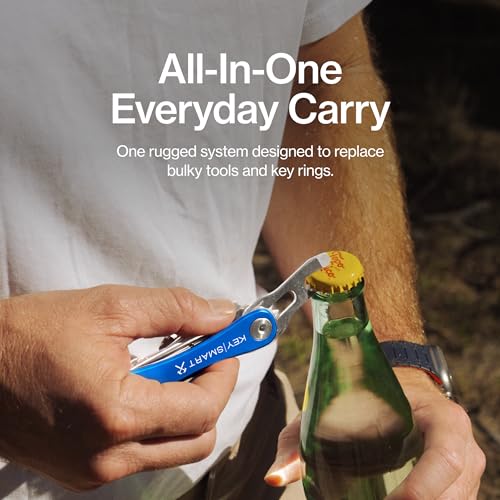 KeySmart Rugged Keychain Multitool Key Holder