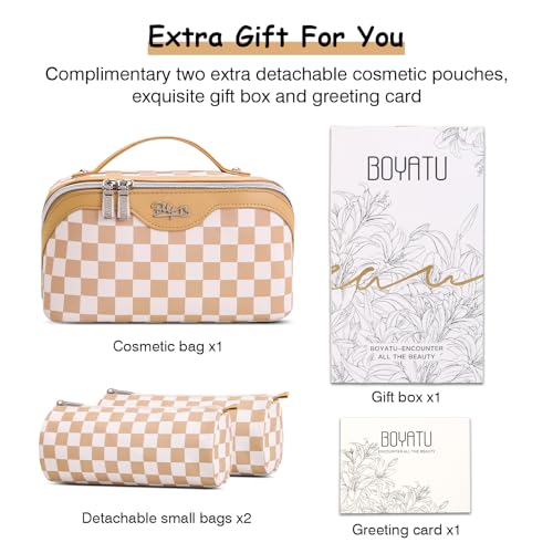 Travel Makeup Bag Organizer Cosmetic Bag (3 Count)