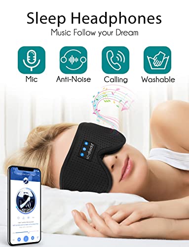 Sleep Mask with Bluetooth Headphones