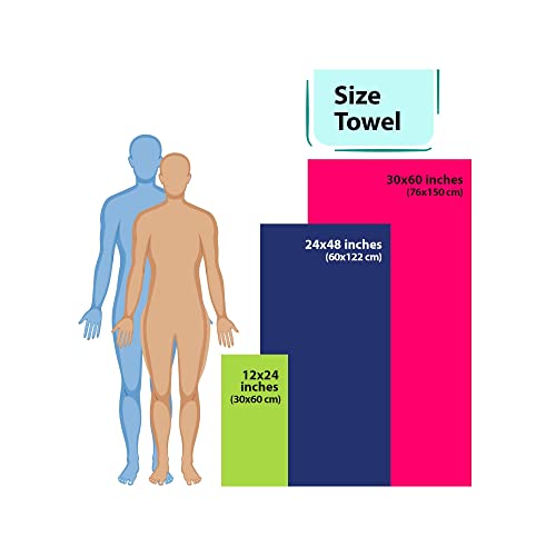 Outdoors Microfiber Towel Fast Drying Soft Feel Fast Action Drying for Gym Beach Outdoors