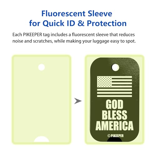 Smart US Flag Luggage Tags 4 (4 Count)