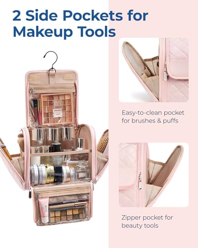 Makeup Bag for Women with Hanging Hook