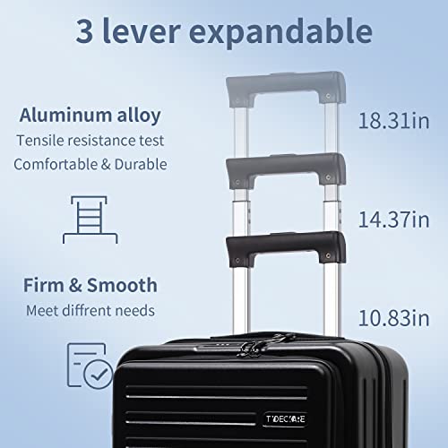 20 Inch Carry On Luggage with Front Pocket