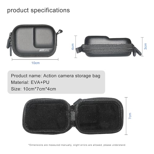 Black PU Mini Carrying Case for for INSTA 360 ace pro2