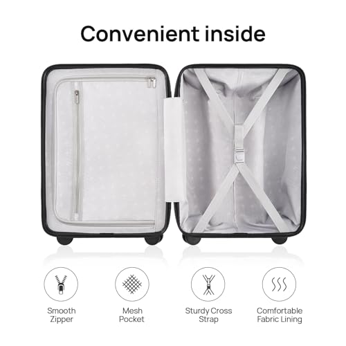 Medium Checked Luggage 24 Inch