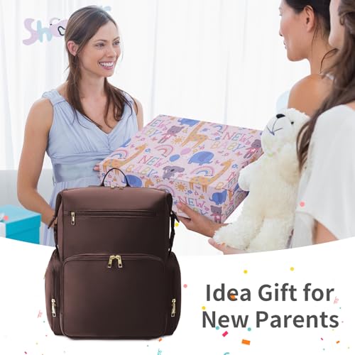 Neoprene Diaper Bag Backpack with Insulated Pockets