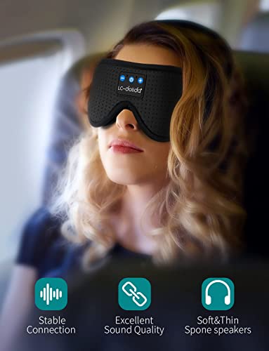 Sleep Mask with Bluetooth Headphones