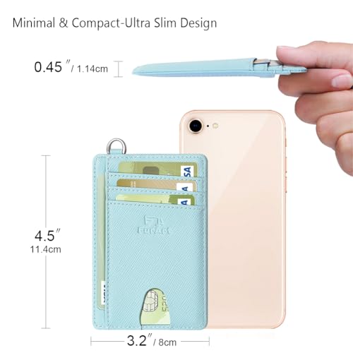 Slim Minimalist Wallet RFID Credit Card Holder for Men