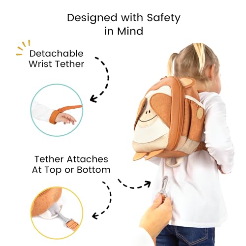 Toddler Harness Backpack with Detachable Leash