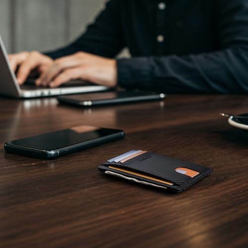 Slim Minimalist Front Pocket RFID Blocking Leather Wallets for Men and Women