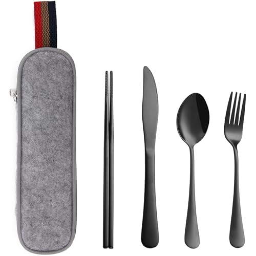 Travel Utensils with Case (5 Count)