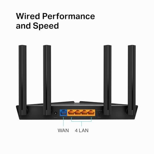 Smart WiFi 6 Dual Band Router 4 Gigabit LAN Ports