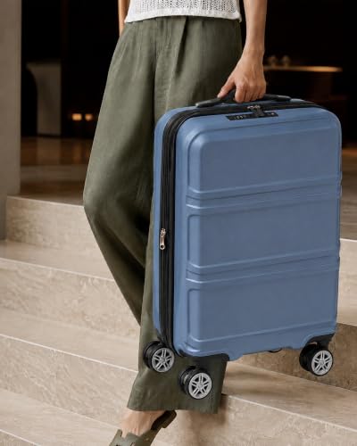 Carry On Luggage 22x14x9 Airline Approved with Spinner Wheels