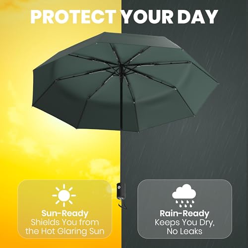Windproof Compact Umbrellas for Rain (2 Count)