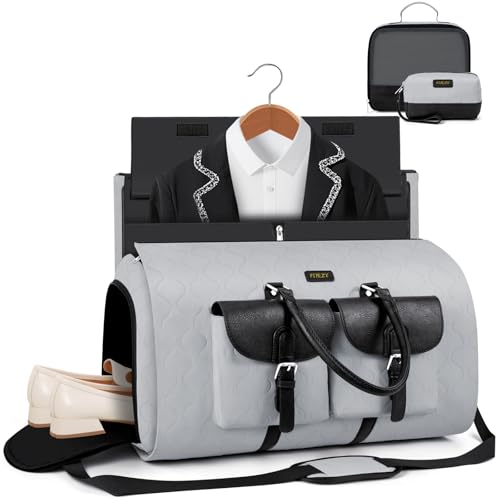 Garment Bag for Travel Convertible Carry on Travel Duffel Bag for Men Women