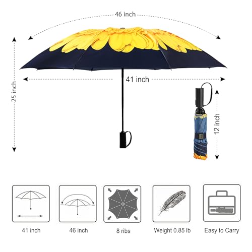 Umbrella Compact Inverted Folding Umbrellas Auto Open Auto Close