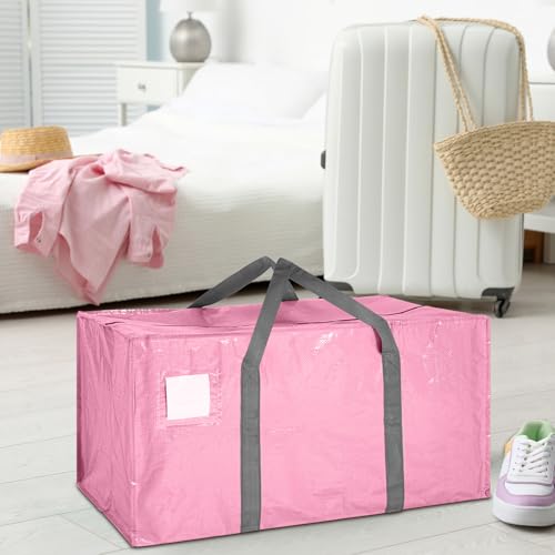 8 Pack Heavy Duty Dorm Moving Bags 65LBs Zippers (8 Count)