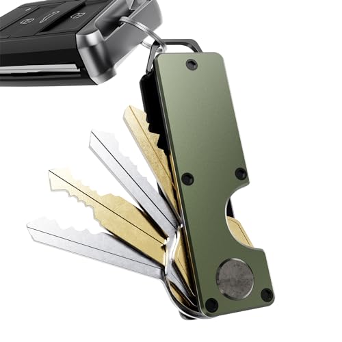 Key Organizer Compact Key Holder Metal Key Chain Minimalist key case key holder for keychain Secures 1