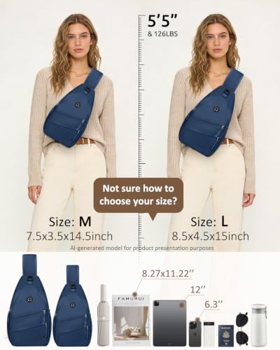 Crossbody Bags for Women Men Trendy Sling Bag Backpack Chest Bag