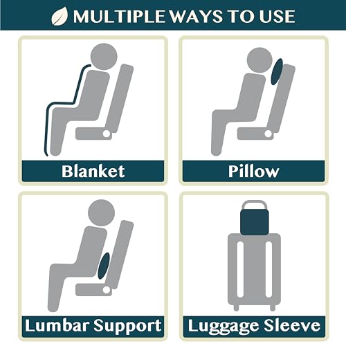 Travel Blanket Airplane Compact with Bag Lightweight