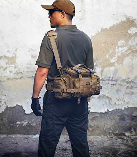 Tactical Range Bag Outdoor Sling Backpack Hiking Fanny Waist Pack