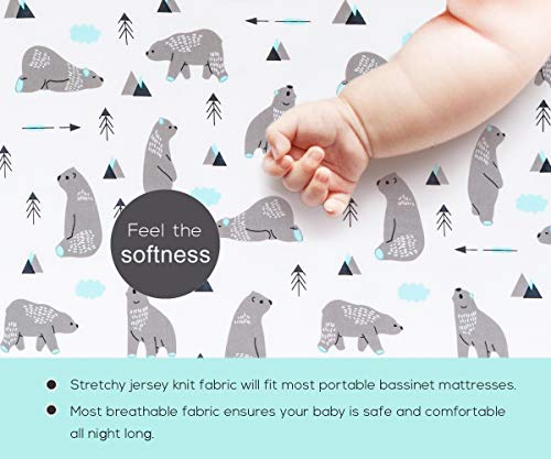 Stretchy Changing Pad Covers BROLEX Changing Table Cover for Baby Boys Girls (2 Count)