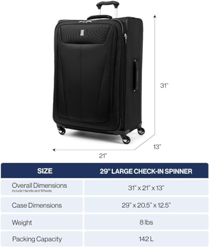 Maxlite 5 Softside Checked Luggage Spinner