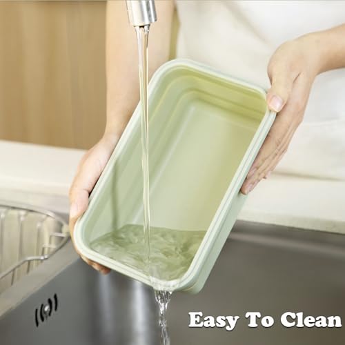 Collapsible Food Storage Containers with Airtight Lid & Vent Valve