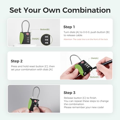 TSA Approved Travel Luggage Locks