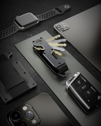 Key Organizer Compact Key Holder Metal Key Chain Minimalist key case key holder for keychain Secures 1