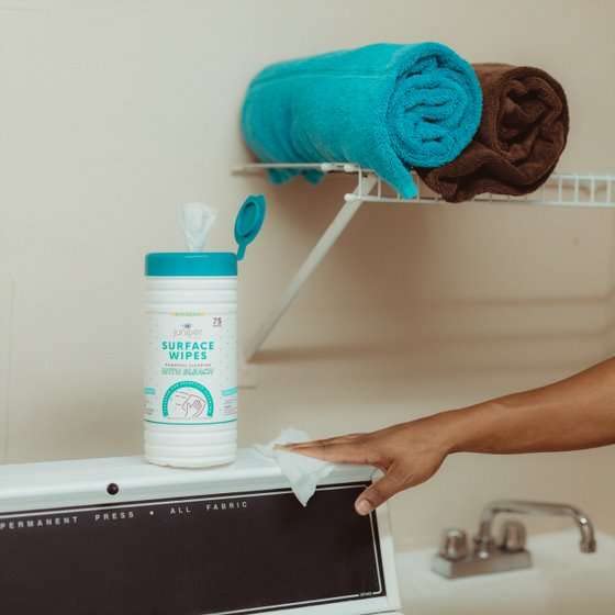 4 Pack Surface Cleaning Wipes with Bleach (300 Count)