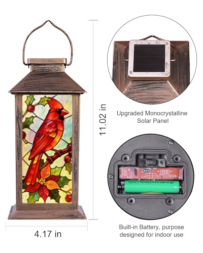 Solar Lanterns Outdoor Waterproof Garden Decor Birthday Gifts for Women Mom Grandma Sister