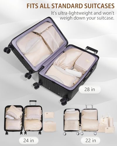 12pc Compression Packing Cubes for Suitcases (12 Count)