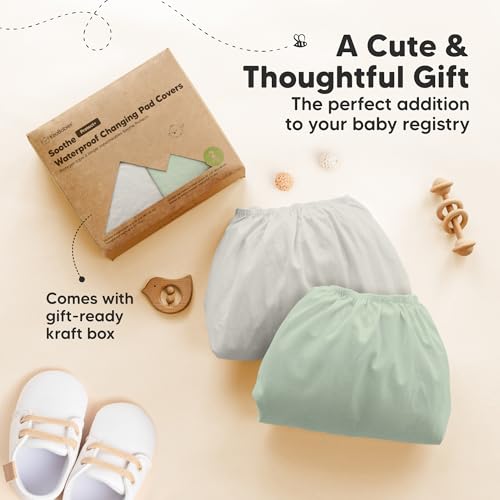 2 Pack Waterproof Changing Pad Covers Boy (2 Count)