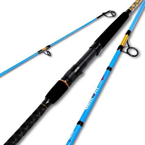 Surf 2-Piece/3-Piece/4-Piece Fishing Rod Spinning/Casting Carbon Fiber Travel Fishing Rod (9ft/10ft/12ft) (Spin - 2pc - 10ft)