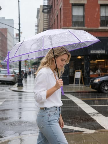 Windproof Travel Umbrellas for Rain and Sun (2 Count)
