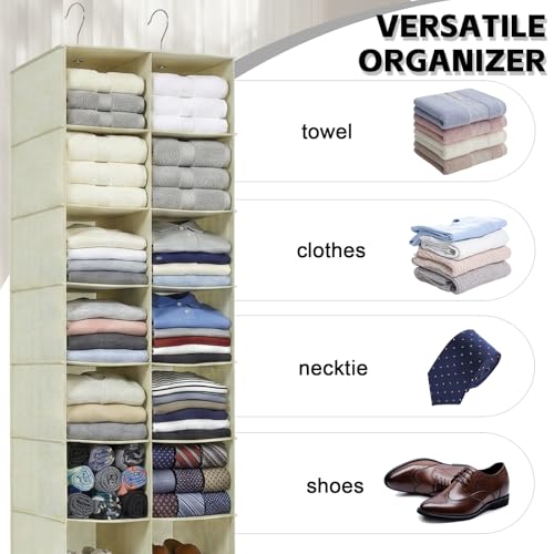 20 Section Hanging Shoe Organizer for Closet