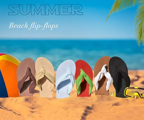 Flip Flops for Women Arch Support Summer Pool Sandals Camel Size 9.5