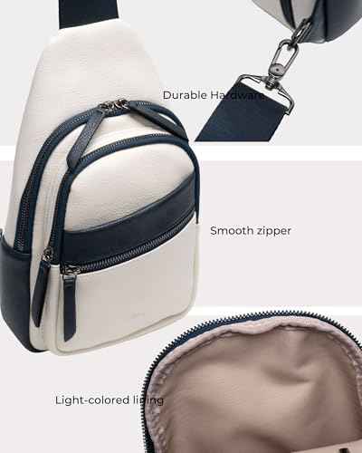 Large Sling Bag for Women Crossbody Purse Leather Fashionable Trendy Chest Bag for Travel