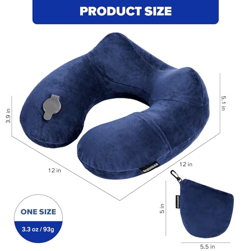 Inflatable Travel Pillow for Sleeping Airplane