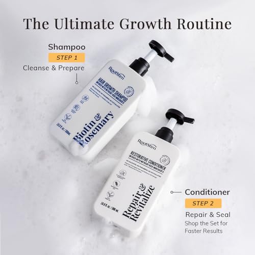 Biotin & Rosemary Hair Growth Shampoo for Thinning Hair (10 Fl Oz)
