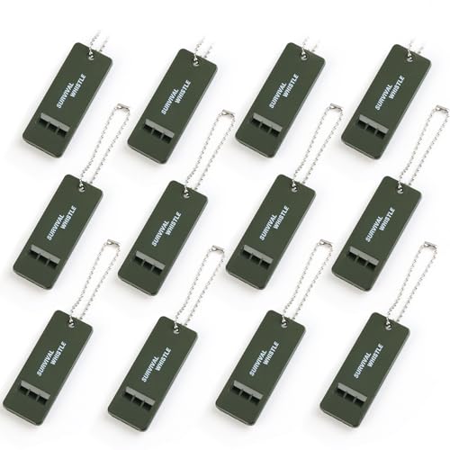 120 dB Emergency Whistles for Teachers (12 Count)
