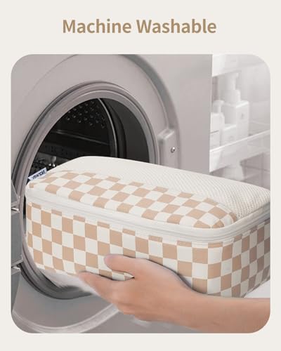 7 Set Checkered Packing Cubes for Travel Carry on Suitcase Luggage Organizer Bags for Kids Women Men
