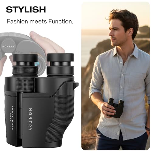12x25 Compact Binoculars for Adults and Kids